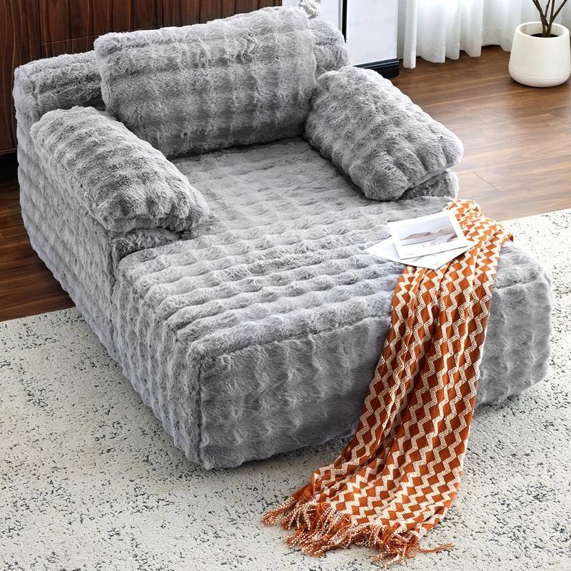 Upholstered Velvet Boneless Couch Sleeper Sofa Bed