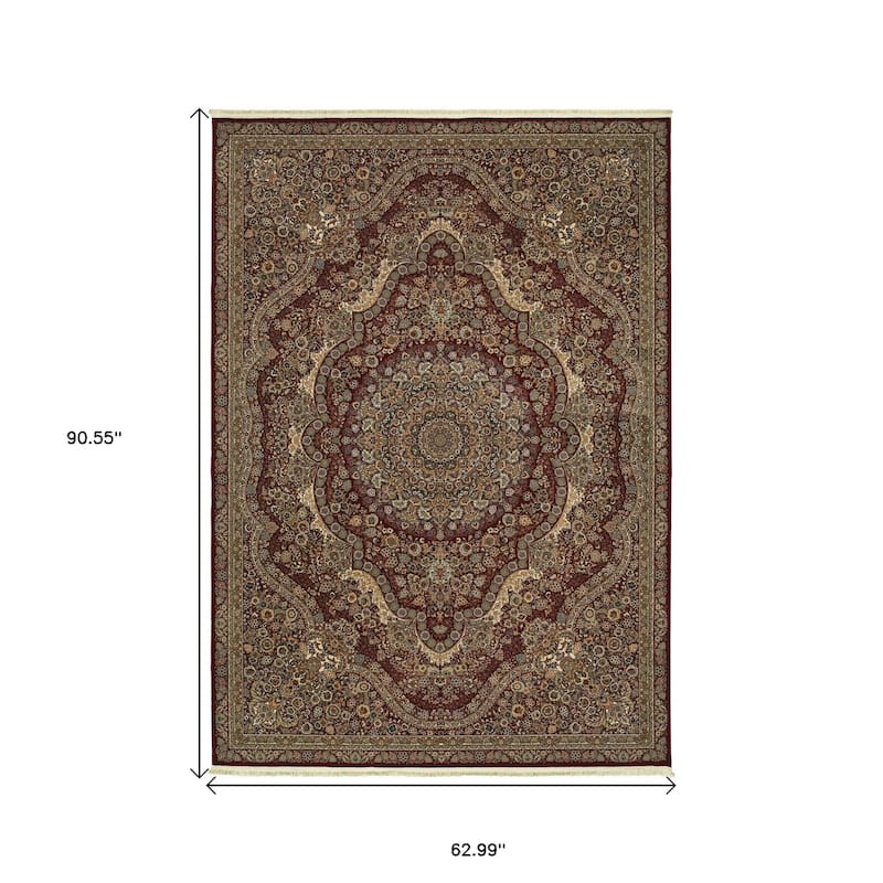 HomeRootsMedallion Traditional Runner Area Rug