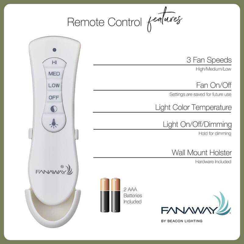Fanaway Evo1 Retractable 4-blade LED Lighting with Remote Ceiling Fan