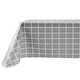 preview thumbnail 11 of 13, Ray Star Vinyl Gray Checkered Tablecloth Waterproof Non Slip Flannel Backed
