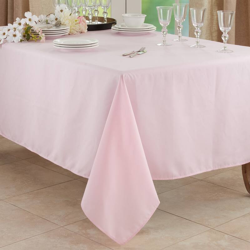 Everyday Design Solid Color Tablecloth - Pink - 84"x84"