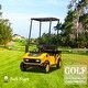 preview thumbnail 23 of 26, Ride-On Golf Cart for Kids, 12V Electric Car with Remote Control, Detachable Roof, Big Seat, Lights & Music, for Boys & Girls