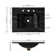 preview thumbnail 105 of 120, JONATHAN Y Aubert 3-Hole Rectangular Ceramic Single Sink Basin Vanity Top