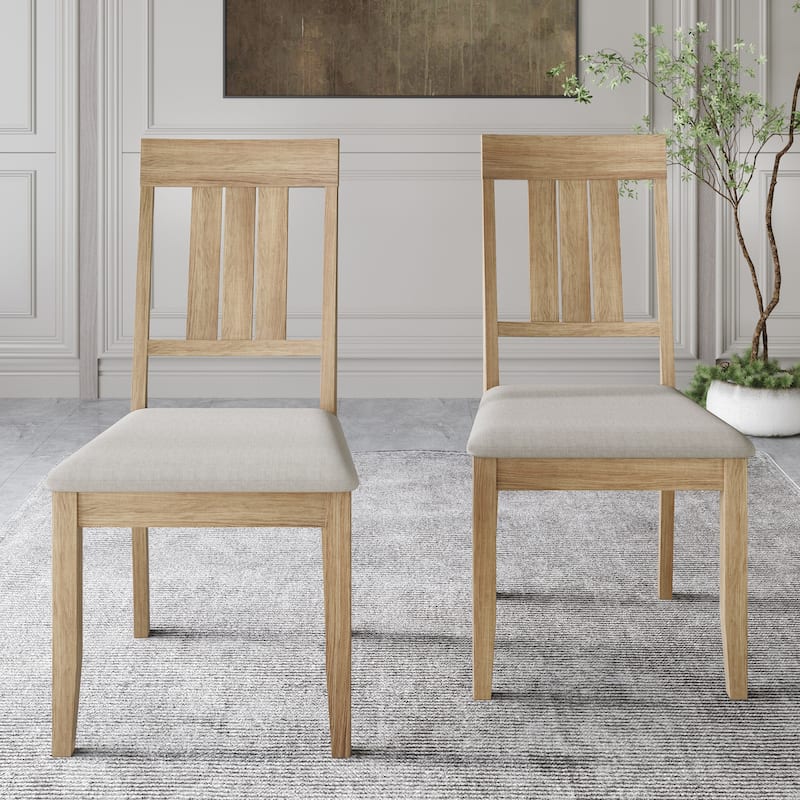 CraftPorch Classic Wooden Dining Chairs (Set of 2) - N/A