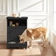 preview thumbnail 27 of 35, Roomfitters Dog Feeding Station with 2 Elevated Dog Bowls, Tilt Out Pet Feeding Cabinet Station