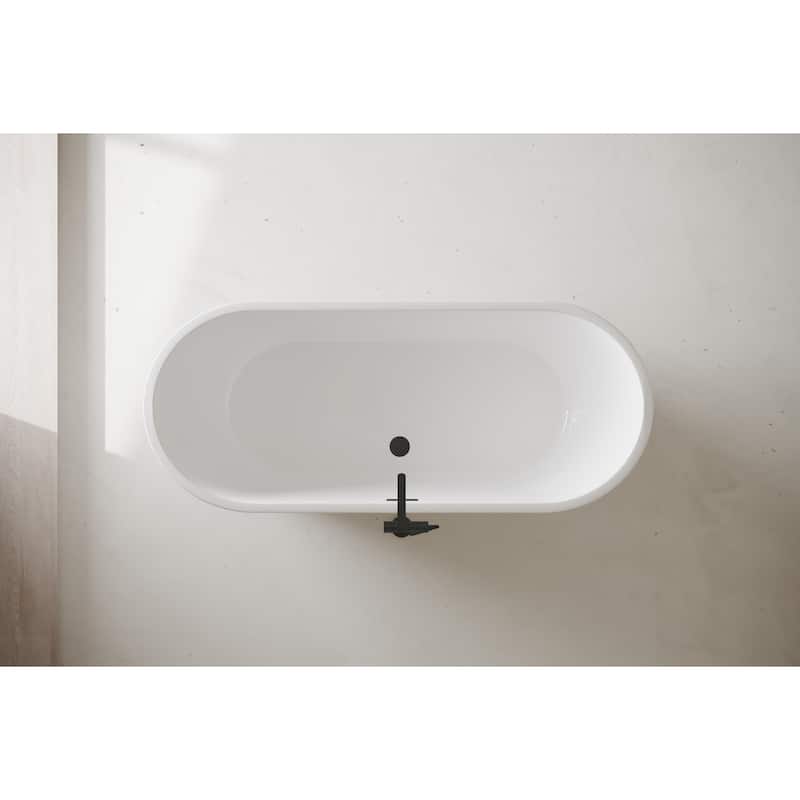 Odell Soaking Bathtub in Glossy White