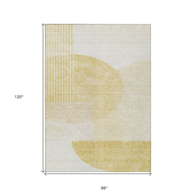 HomeRoots Geometric Transitional Rectangle Outdoor Rug