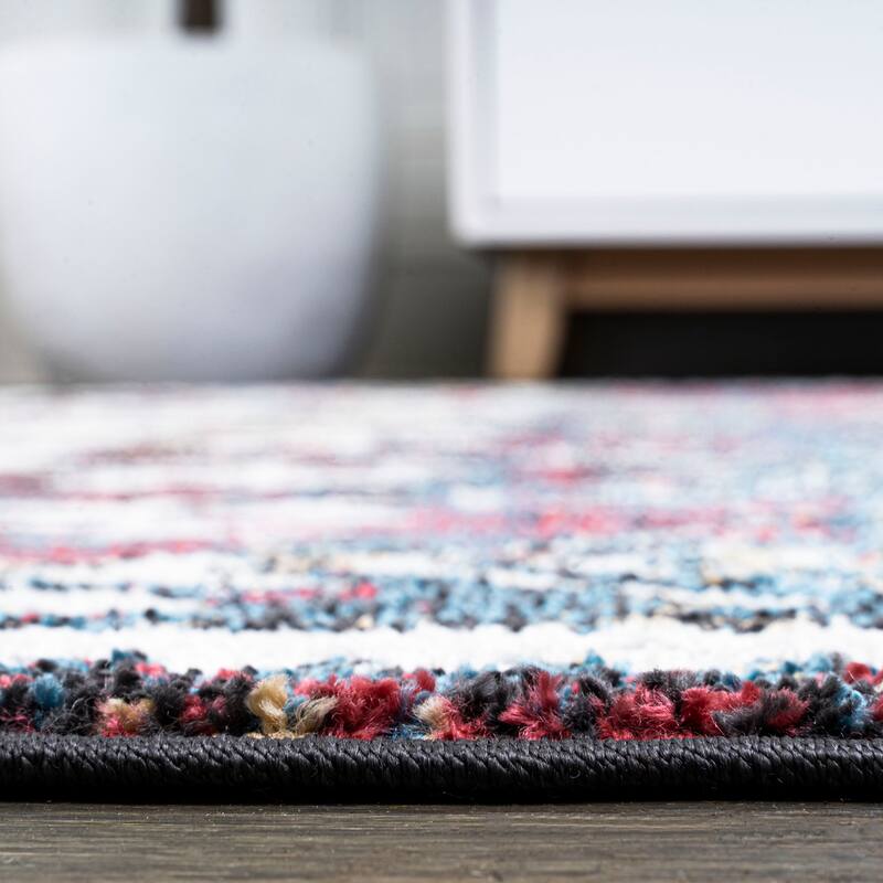 JONATHAN Y Palmette Distressed Kilim Area Rug