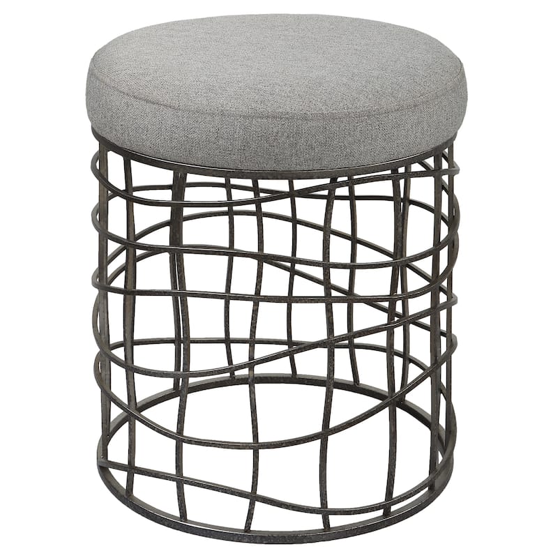 Uttermost Carnival Iron Round Accent Stool - 16 W X 20 H X 16 D (in)