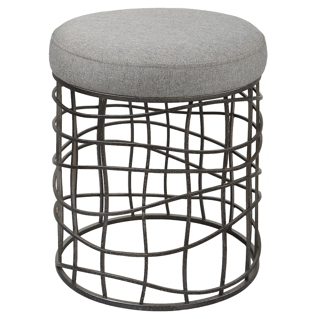 Uttermost Carnival Iron Round Accent Stool - 16 W X 20 H X 16 D (in)