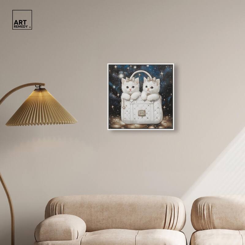 Constellation Kittens Purse Canvas by Art Remedy