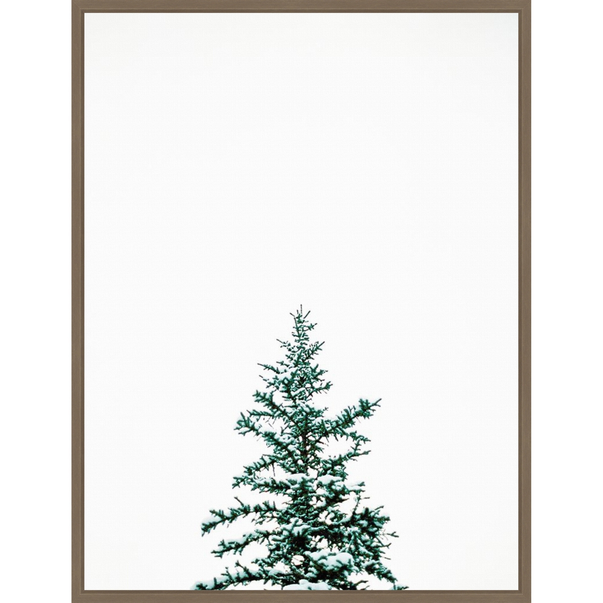 Winter Trees V by Justine Milton (23 x 30 in.), Framed Canvas Wall Art Print - Sylvie Dark Gold