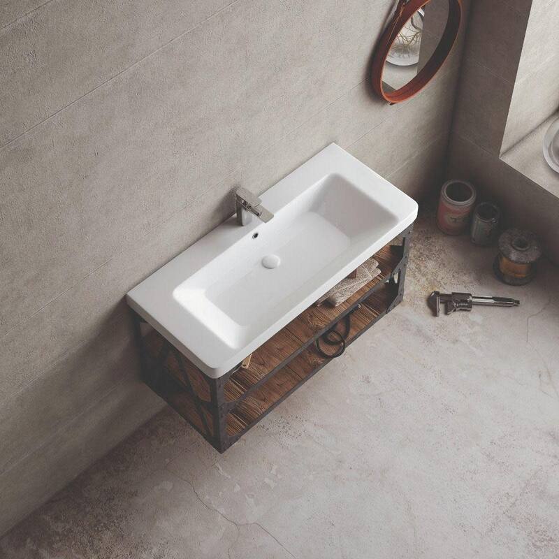 WS Bath Collections Luxury 105.01 Luxury 41-5/16" Rectangular Ceramic
