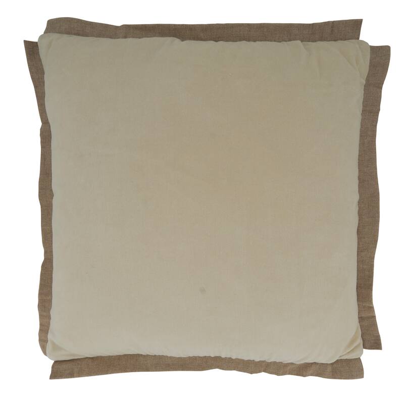 Flange Edge Velvet Pillow, 20"x20"
