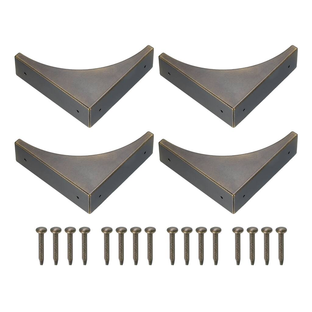 Corner Protectors, 4Pcs 2.56" - Metal Corner Protector with Screws