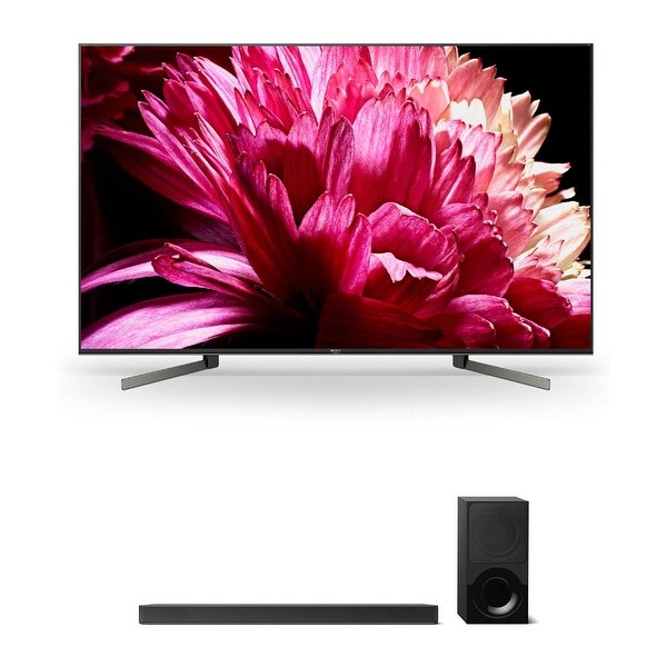 Sony XBR65X950G 65" BRAVIA 4K Ultra HD HDR Smart TV and HT-X9000F 2.1-Channel Dolby Atmos Sound Bar with Subwoofer - Black