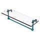 preview thumbnail 34 of 55, Allied Brass 16 Inch Glass Vanity Shelf with Integrated Towel Bar 16 - Glokzin Teal
