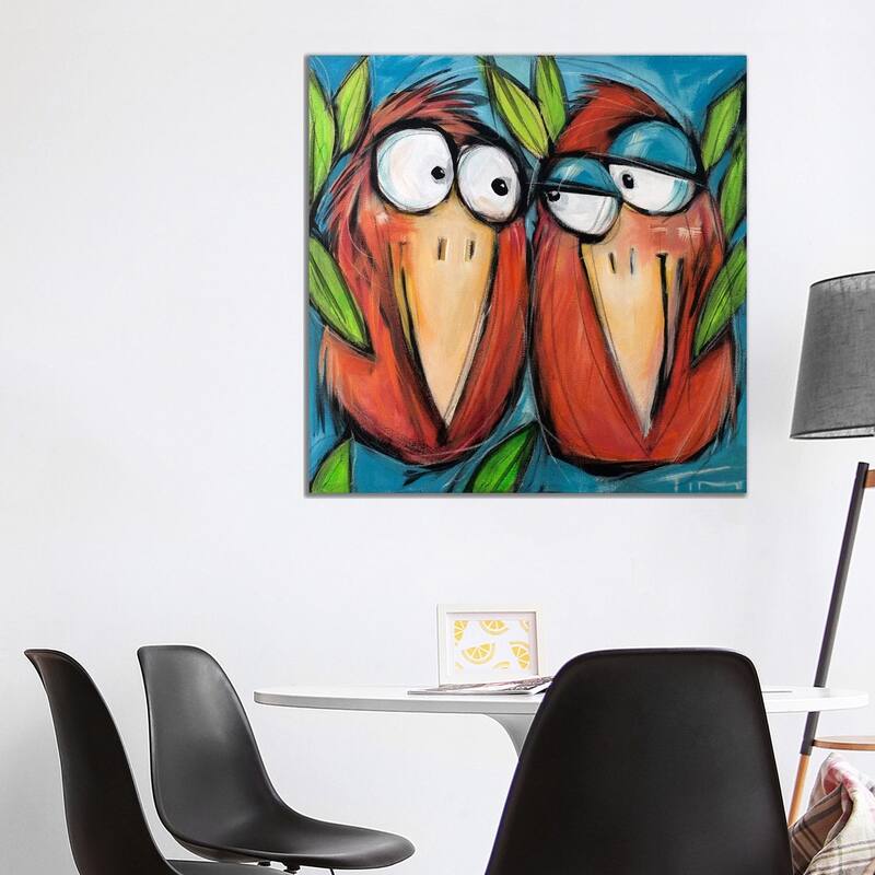 iCanvas "Love Birds" by Tim Nyberg Canvas Print - 37x37x1.5