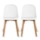 preview thumbnail 123 of 136, Modern Plastic and Wood Dining Chairs (Set of 2)