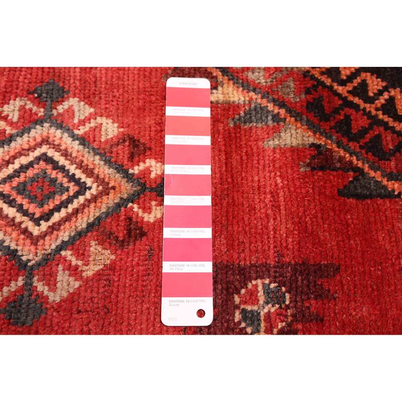 ECARPETGALLERY Hand-knotted Melis Vintage Red Wool Rug - 5'5 x 8'11