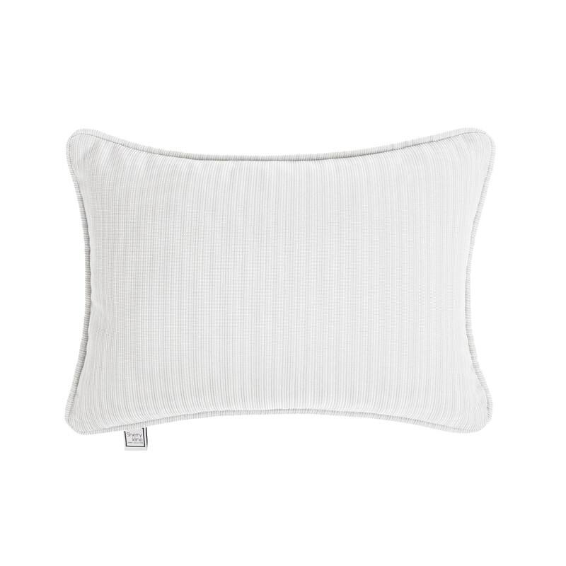 Sherry Kline Island Breeze Corded Indoor/Outdoor Pillows & Chaise Lounge - 13"x18" - Eggshell
