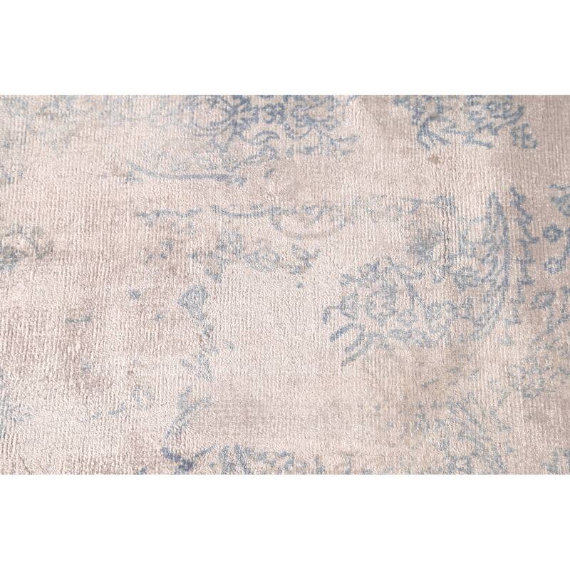 Modern Abstract Oriental Area Rug Handmade Wool Carpet - 6'7"x 9'10"