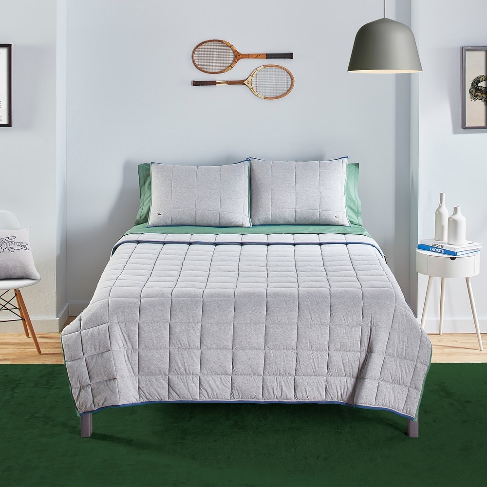 Lacoste Westover 3-Piece Cotton Quilt Set