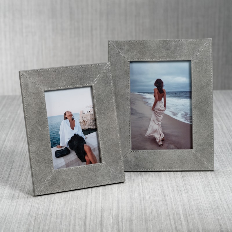 Carpi Suede Lux Photo Frame