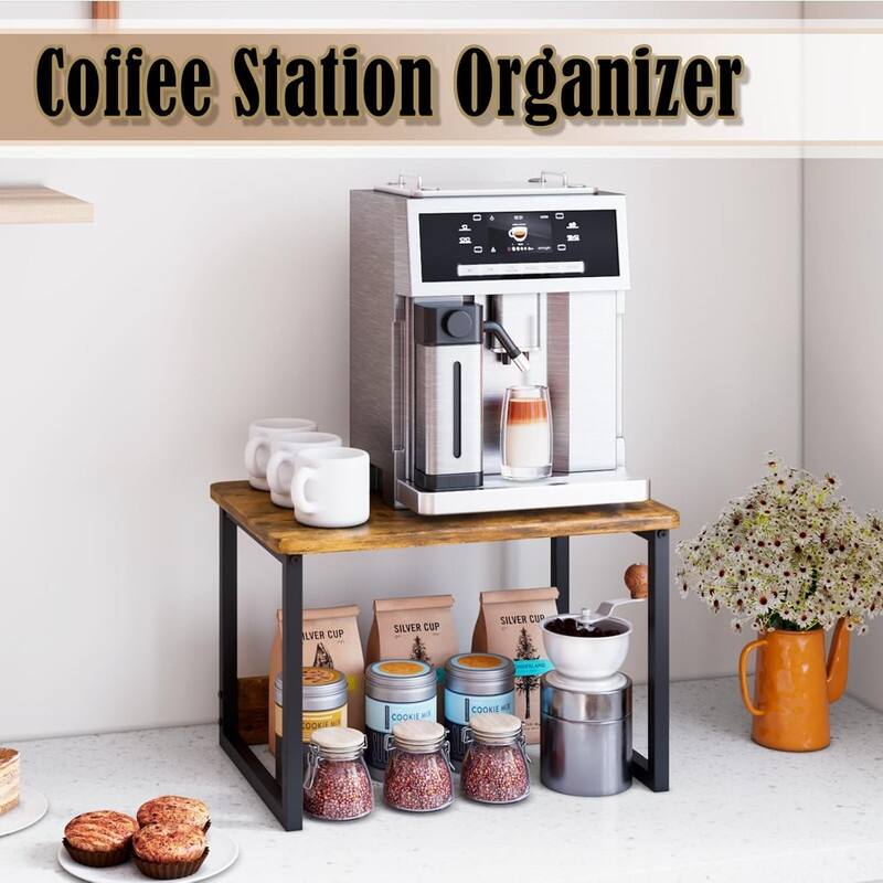 Kitchen Countertop Organizer Cabinet Shelf - 12.4"D x 17"W x 12"H