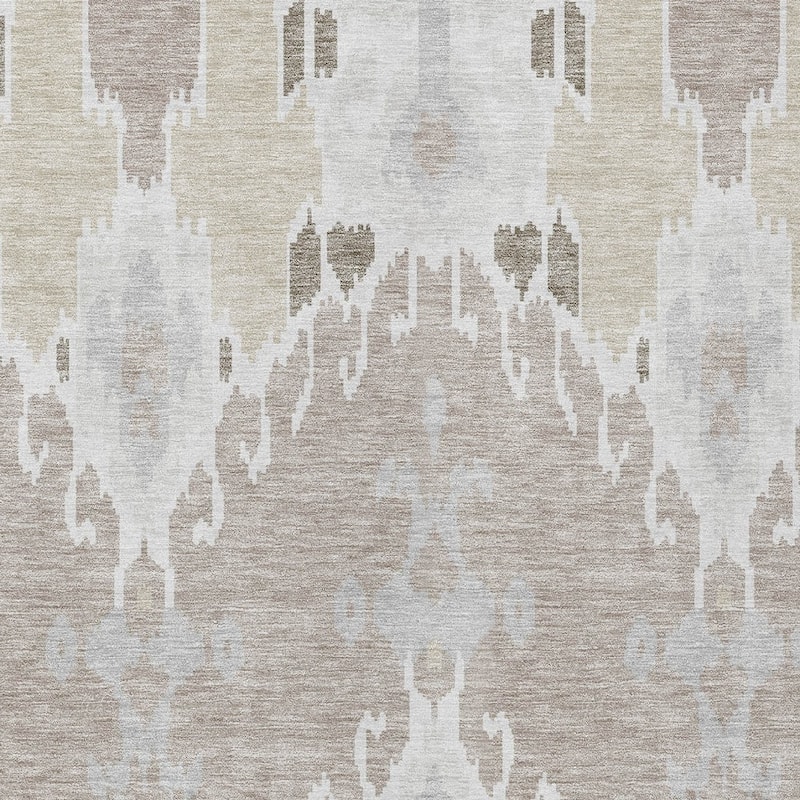HomeRoots Ikat Transitional Rectangle Outdoor Rug