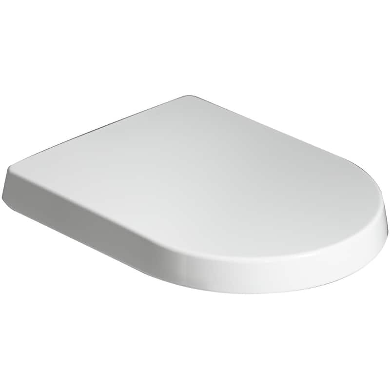 DXV Cossu Elongated Closed-Front Toilet Seat and Lid with Soft Close - Canvas White