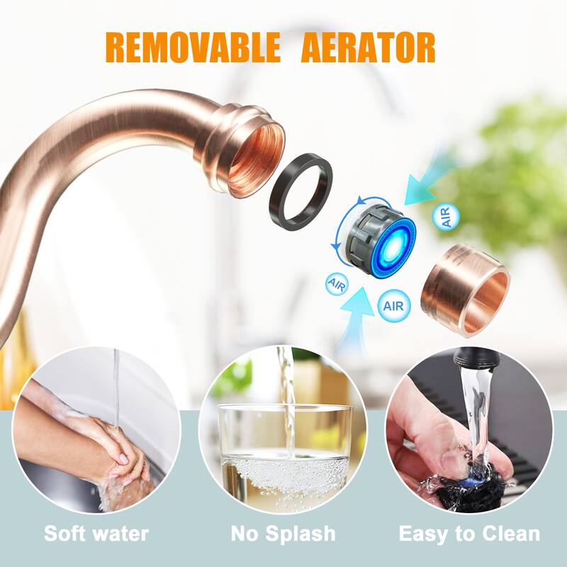 Akicon Bathroom Faucets - Wall Mount Bathroom Sink Faucet with 2 Cross Handles
