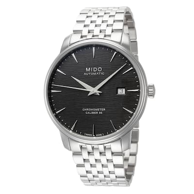 Mido Men's Baroncelli III 40mm Automatic Watch M0274081106100 - Silver - N/A