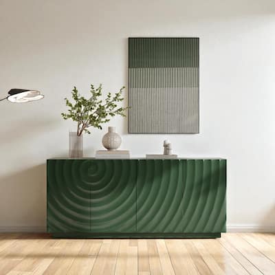 59" Modern Sideboard Buffet Cabinet with 4 Doors, Mid Century Accent Cabinet with Storage for Dining Room or Entryway
