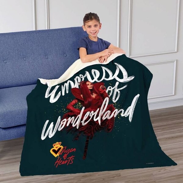DESCENDANT TAPIS BLANKET ディセンダント ブランケット Disney Descendants 4 Silk Touch Sherpa Throw Blanket - Bed Bath