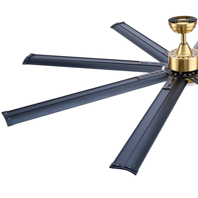 CO-Z 72" 6 - Blade Aluminum LED Ceiling Fan with Dimmable Light and Remote for Great Room