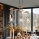 preview thumbnail 1 of 13, Haye Modern Gold 3-Light Chandelier Linear Island Lights for Dining Room - W33" x L5.5" x H17"