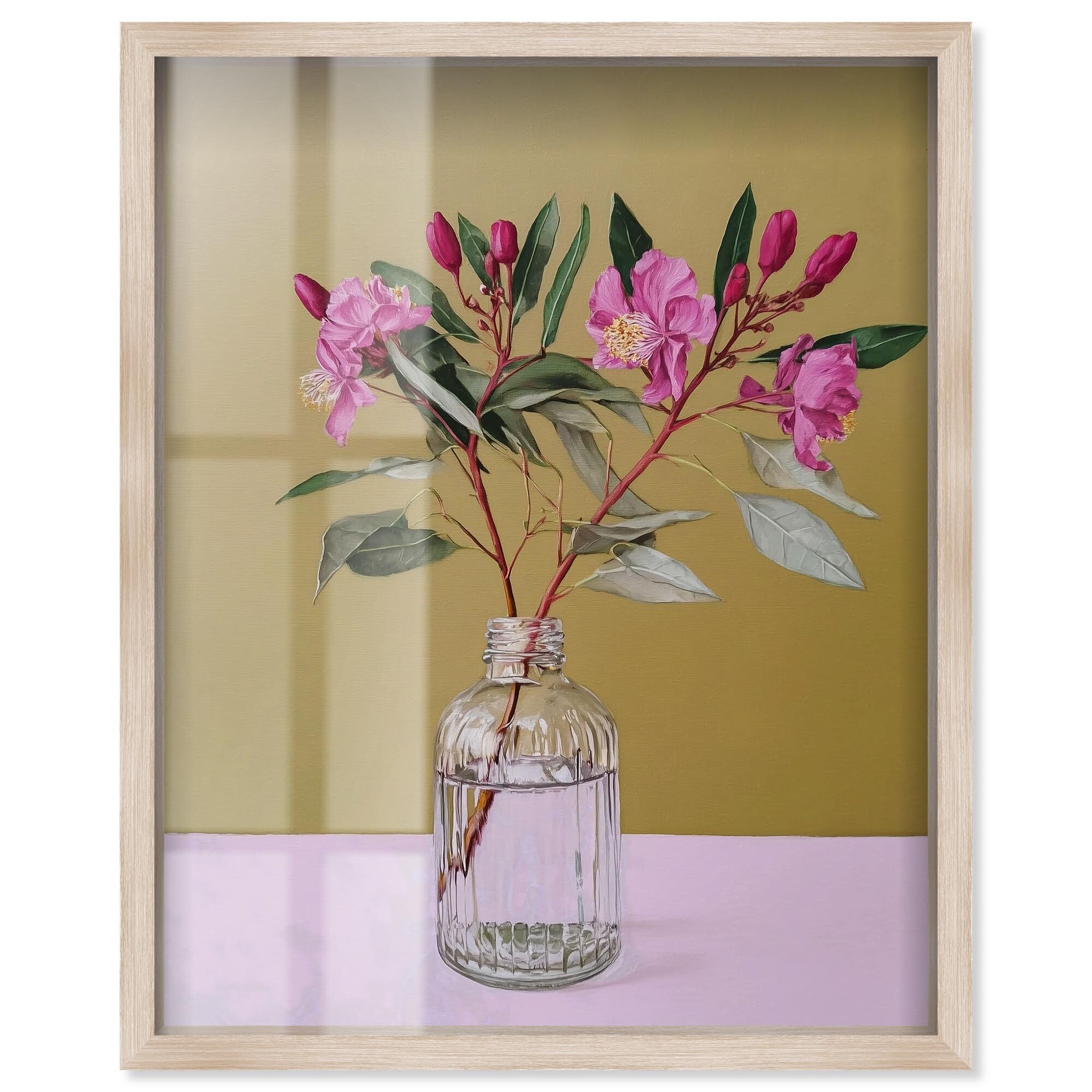 Delicate Beauty Floral Wall Art Shadowbox Print by Art Remedy