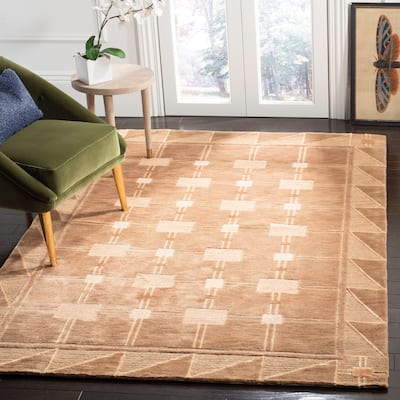 SAFAVIEH Couture Hand-knotted Tibetan Pomme Modern Wool Rug