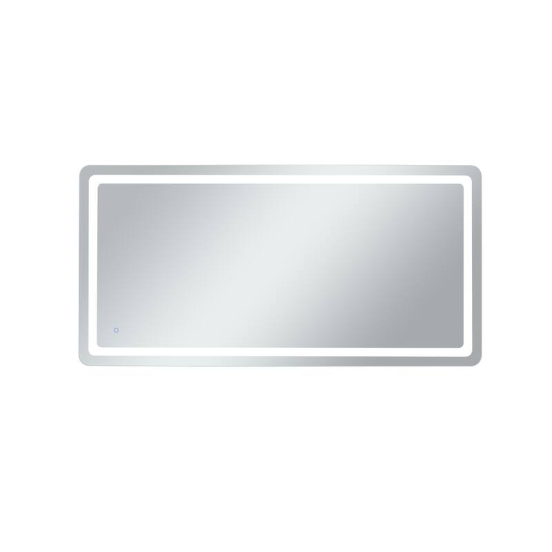 Elegant Lighting MRE33672 Genesis 72" W x 36" H Transitional - Glossy White