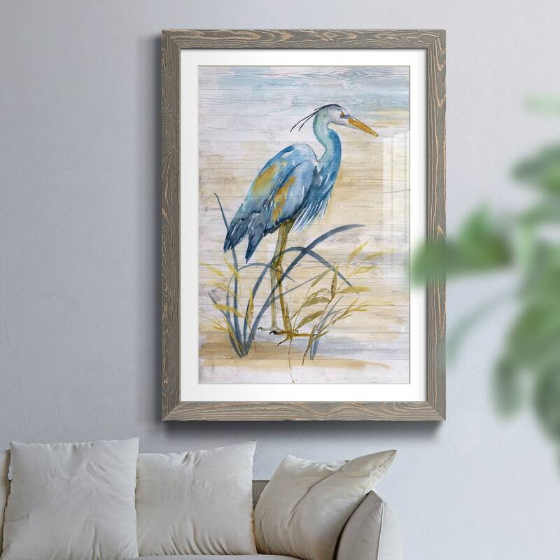 Blue Heron I-Premium Framed Print - Ready to Hang