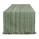 preview thumbnail 50 of 73, DII Variegated Taupe Fringe Table Runner 13x72 Table Runner, 13x72" - Artichoke Green