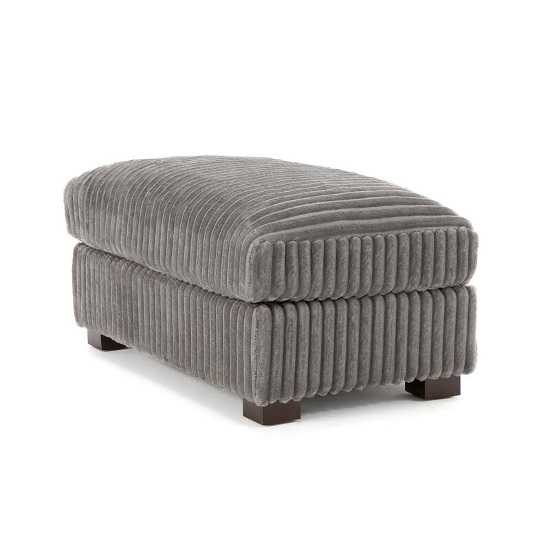 Upholstered Plush Flannel Modular Sectional Sofa with Pillows,Ajustable Headrest