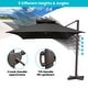 preview thumbnail 23 of 58, Pellebant 10 X 13 Feet Outdoor Cantilever Umbrella with Base