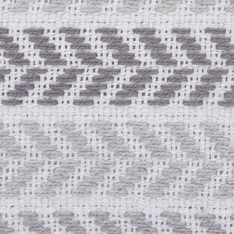 Aquila Farmhouse Striped Cotton Throw Pillow by Sevita