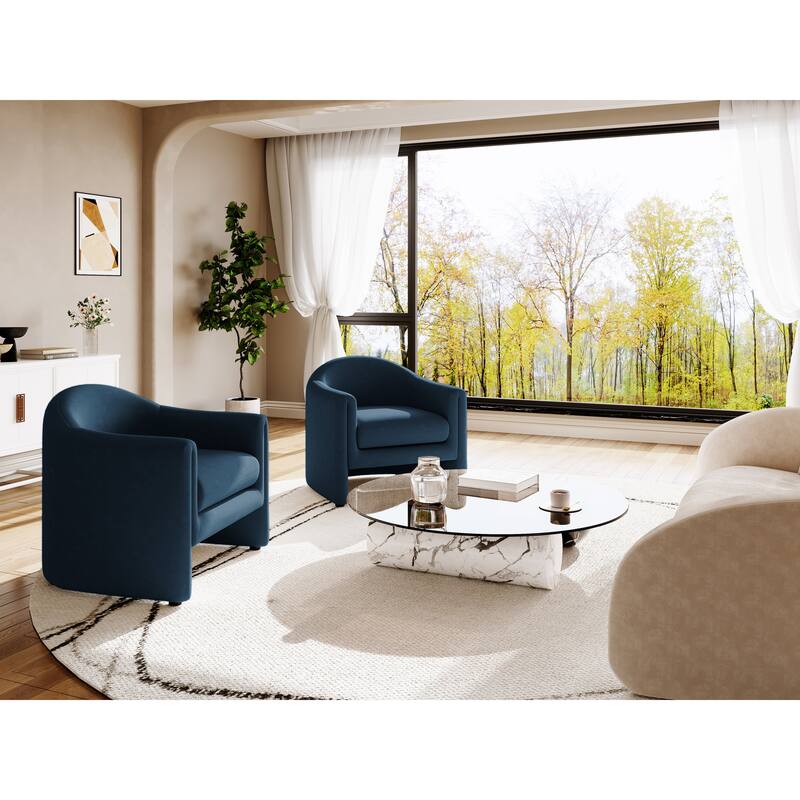 Modern 32.3" wide Upholstered Accent Chairs Set of 2