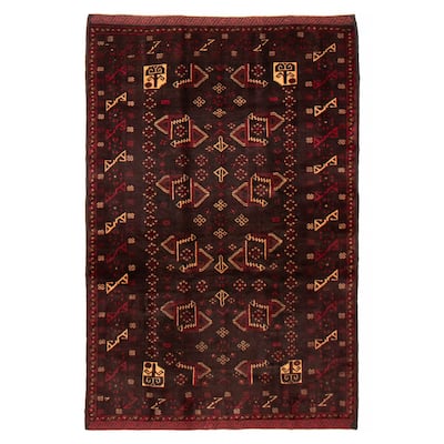 Teimani Black Rug 4'4" x 6'8" - 4'4 x 6'8