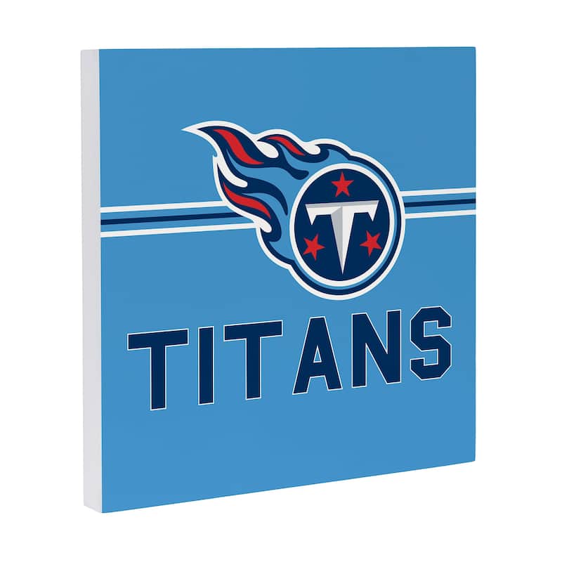 Tennessee Titans Wooden Door Decor Wall Sign - Multi-Color
