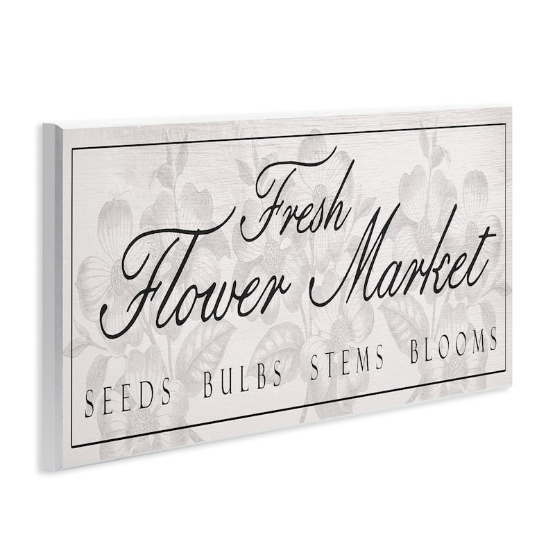 Stupell Vintage Fresh Flower Market Wall Plaque Art Design By Lil' Rue