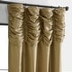 preview thumbnail 21 of 34, Exclusive Fabric Ruched Textured Faux Dupioni Silk Curtain (1 Panel)